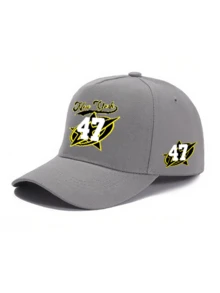 1 pièce/2 pièces Casquette de baseball à visière courbée et sac bandoulière unisexes avec design graphique imprimé personnalisé "New York 47", mode de rue, sports de plein air, ajustable, cadeau pour vous-même ou vos amis - Multicolore - Voir 20