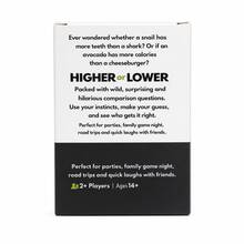 HIGHER OR LOWER Trivia Card Game Fast Number Guessing Challenge With 500 Fun Questions Quick Thinking More Or Less Comparison Party Game Easy To Learn Social Conversation Card Deck Travel Friendly Brain Teaser Knowledge Game Night Entertainment - Black - View 5