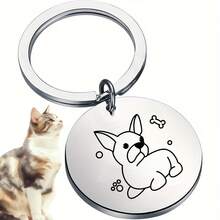 Aksesori Kalung Liontin Hewan Peliharaan Universal, Cocok untuk Kucing dan Anjing, Kalung Anjing Stainless Steel, Kompatibel dengan Berbagai Kalung Hewan Peliharaan, Desain Ringan untuk Kenyamanan Saat Dipakai, Tahan Lama dan Tahan Gores, Ideal untuk di Rumah dan Jalan-jalan di Luar Ruangan - MultiWarna - View 4