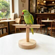 1pc Parrot Desktop Perch Stand, Parrot Claw Grinding Perch Training Pet Bird Supplies, Portable, Suitable For Budgie/Lovebird/Cockatiel And Other Parrots, Bird Toy, Wooden Toy, Parrot Toy, Intellectual Perch Toy, Bird Cage Accessory - View 9