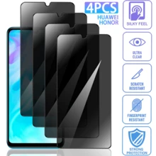 4pcs Full Coverage Privacy Tempered Glass Screen Protector For Huawei And Honor, Anti-Scratch Anti-Peeping Protective Film, Easy Installation Bubble-Free Easy Cleaning Durable Tempered Glass - Black - View 29