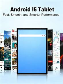 Qetupa (不支援SIM卡)10.1英吋Android 13平板電腦，4GB RAM+64GB ROM，MTK 6737 四核 1.3GHZ 處理器，HD(1280x800) IPS 觸控螢幕，5MP 前置鏡頭&13MP 後置鏡頭，6000mAh 電池(不含適配器) - 銀色 - 查看 2