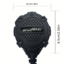 BAOFENG H3 Microphone Lightweight Walkie Talkie Accessory Handheld Mic - Wired Accessory - Remote Speaker, Clear Communication, No Power, No Battery - View 2