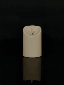 1/2/3件組 無火閃爍蠟燭 附遙控器與定時功能，電池供電，3D燭芯，適合房間裝飾、居家裝飾、婚禮、節日派對、生日、禮物 - 米白色 - 查看 13