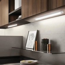 7.87/19.68in Motion Sensor LED Under Cabinet Light, USB Rechargeable, Dimmable, 3 Color Changing Magnetic Closet Light For Kitchen, Bedroom, Wardrobe, Book Shelf, Bedside Table,Mirror - Cabinet Lights - 查看 8