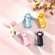 極簡可愛3D貓爪橡皮擦文具獎品，乾淨無殘留橡皮擦，無碎屑，學校學習用品 - 彩色 - 查看 2