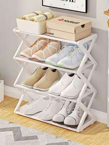 Estantería para zapatos de fácil montaje, estructura resistente, exhibición ordenada, huella pequeña, ideal para espacios reducidos, adecuado para el hogar, apartamento, entrada, dormitorio, dormitorio, almacenamiento de zapatos, organización de armarios - Multicolor - Ver 14