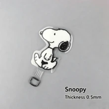 1個 Snoopy 固定夾式手機掛繩 卡通女款掛脖手機繩 防丟裝飾繩，適合送給粉絲、家人和朋友的小禮物，實用的日常用品 - 彩色 - 查看 6