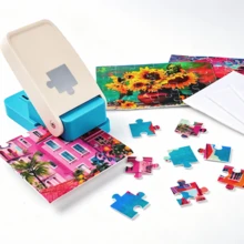 Puzzle Punch /10 Adhesive Foams, Easy Puzzle Maker For For 4x6" Puzzles,Portable Puzzle Pieces Puching Machine - Jigsaw Puzzle Machine - View 2