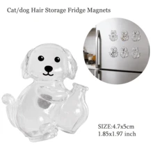 Cute Cat Whisker Saver Fridge Magnet, Transparent Acrylic Pet Hair Storage Capsule Magnetic Pet Memorial Storage Box, Cat Shaped Fridge Decoration, Handmade Pet Memorial Collection Container, Unique Memorial Gift For Cat Moms And Dads - Multiple Styles - View 21