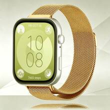 精緻時尚米蘭磁吸錶帶，適用於 Watch Fit 5 4 Pro 快速調節與更換，相容 Watch Fit 3/2 高級不鏽鋼升級版，適合日常工作、生活、戶外活動、正式商務與派對風格，中性手腕帶 - 華為手錶Fit3/2 - 查看 10