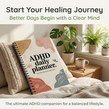 1PC ADHD Daily Planner, Soft Low-Saturation Color Block Spiral Notebook, Your Brain Deserves Support, Stress-Relieving Planner For People With Attention Deficit, Niche Practical Gift - A - View 8