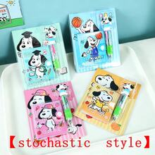 1pc New Snoopy Dog Set, Highly Attractive Mini 4-Color Ballpoint Pen & Notebook, Perfect Small Gift For Fans, Family And Friends, Practical Daily Item [Random Style] - Multicolor - View 7