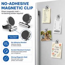 8/12pcs Magnetic Clips, Strong Magnet Clips, Suitable For Whiteboard, Storage Cabinet, Kitchen, Office, Best Birthday Graduation Gift - Multicolor - View 11