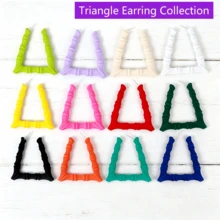 Transparent Resin Exaggerated Geometric Earrings For Women,  Statement Ear Jewelry - A6011 - 查看 4