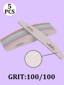 25pcs Nail Files - 80/100/150/180/240 Grit Nail Care Manicure Set, Double-Sided Nail File, Washable Nail File, Reusable Nail Buffer Block, Suitable For Natural Nails And Acrylic Nails, Home And Salon Use - Multicolor - View 10