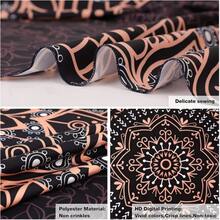 1pc Neon Illusion Hamsa Hand Tapestry Cosmic Nebula All Seeing Eye Meditation Room Bohemian Bedroom Home Decor Tapestry - Khaki - View 3