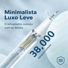 Limpador Dental Ultrassônico Portátil, Removedor de Tártaro e Manchas, Clareador Dental Doméstico - Branco - Visão 6