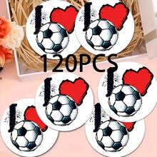 1/6/120 piezas, Diseño de imagen de evento deportivo de fútbol, Posavasos redondos de PET impresos en 2D, Adecuados para patio, cocina, sala de estar, decoración de mesa de reunión familiar, regalo festivo para amigos, familia, atletas, adecuados para el Día de San Valentín, Día de la Madre, cumpleaños, fiesta de boda, accesorios de decoración del hogar, mejor opción de regalo para amigos - Multicolor A - Ver 10