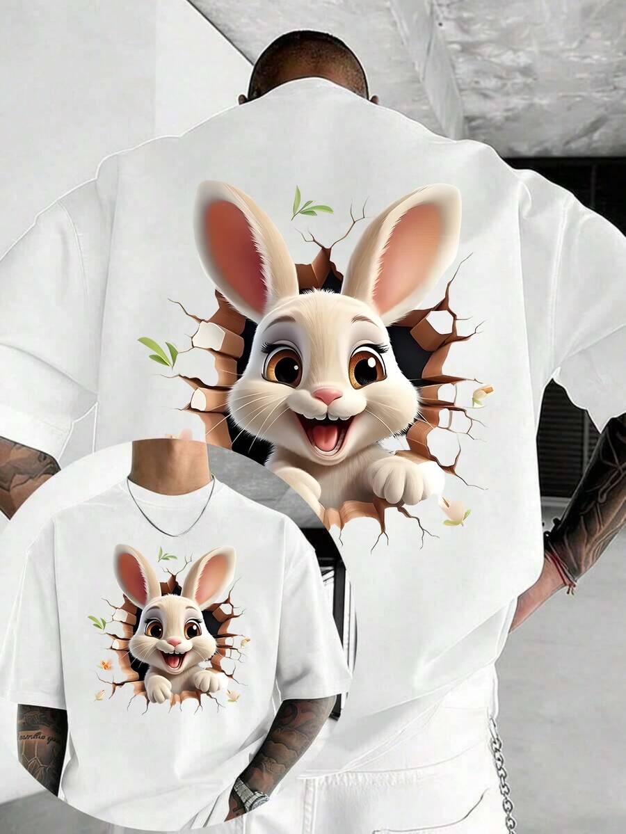 Men T-Shirts - 白色 - 查看 1