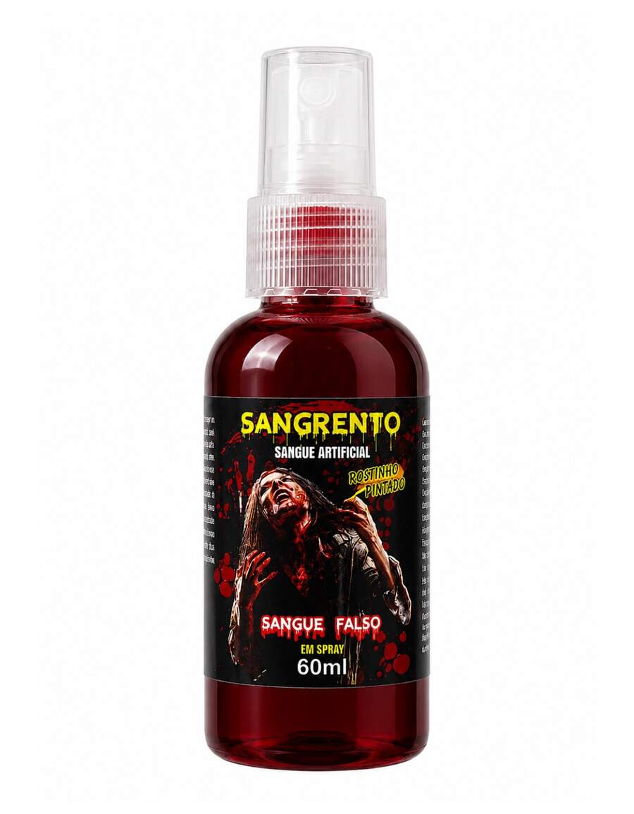 Artificial Blood Fake Red Professional Makeup SFX Decoration Halloween Costumes Cosplay Horror Realistic Effect For Parties And Events - Spray 60ml - View 1