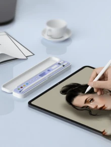 1個 Apple Pencil 保護套、轉接頭與筆尖蓋配件，相容於 Apple Pencil 第一代與第二代，便攜式 - 彩色 - 查看 10