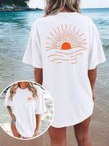Men's Graphic Tee, Oversized T Shirt Men, Vintage Graphic T Shirt, Streetwear T Shirt Men, Graphic Tees For Men, Casual Loose Fit T Shirt, Summer T Sh - 白色 - 查看 1