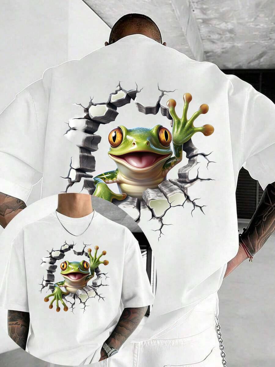 Men T-Shirts - 白色 - 查看 1
