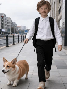 男童正裝襯衫，平滑面料幼童正式襯衫，素色設計，鈕扣袖口，修身版型，婚禮派對休閒 - 白色 - 查看 7
