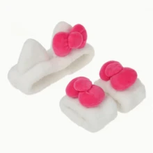 SANRIO 三麗鷗 1/2/Pcs 女用 Hello Kitty 洗臉髮帶，精緻多功能髮帶，防潮袖口 KT 貓手腕帶，適用於各種場合 - 派對、日常外出、浴室、化妝、旅行配件、情人節、婚禮、生日禮物、母親節、節日派對 - 彩色 - 查看 11