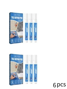 JUE FISH 3 Pack Tile Grout Repair Pen, Waterproof Mold-Proof Quick-Dry Whitening Grout Paint Marker For Bathroom Floor Shower Joint Gap Sealing, DIY Home Refresh,Kitchen,Room,Quick Ship Items,Free Shipping - Tile Grout Pen - View 12
