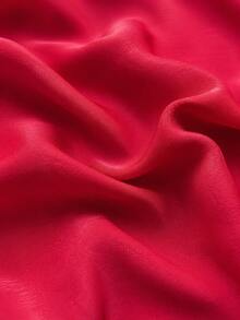 HHMC 1pc Rose Red Satin Fabric, Multi-Purpose Silky Material With Glossy Texture, Easy To Cut, Suitable For DIY Tote Bags, Small Pouches, Hair Accessories, Gift Wrapping And Sewing Projects - 1 - View 8