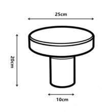 12/6/1 pièce pièce Poignée dorée, poignée de tiroir en alliage d'aluminium, poignée de tiroir ronde noire minimaliste, convient pour la maison - trou unique - Voir 5