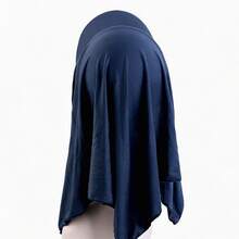 Summer Cooling Brimmed Headscarf Hat, Solid Color Elastic Knitted Back-Tie Headscarf, Multifunctional Headwrap, For Daily Prayer - Solid Color - View 9