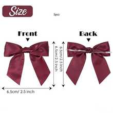 5/10/18/38/68 Pcs Satin Twist Tie Bows For Treat Bag Satin Ribbon Tie Bows For Tying Up Packages Present Bags Bakery Candy Bags Decorating Ribbon Bow Gift Wrap Bows - View 7