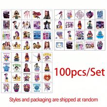 100 Sheets/5 Packs Of Tattoo Stickers, Cartoon Witch Hunter Group Stickers, Korean High-End Color Cartoon Animation Graffiti Creative Stickers ,Tattoos Temporary Tattoos(Styles Sent Randomly) - Multicolor - View 12
