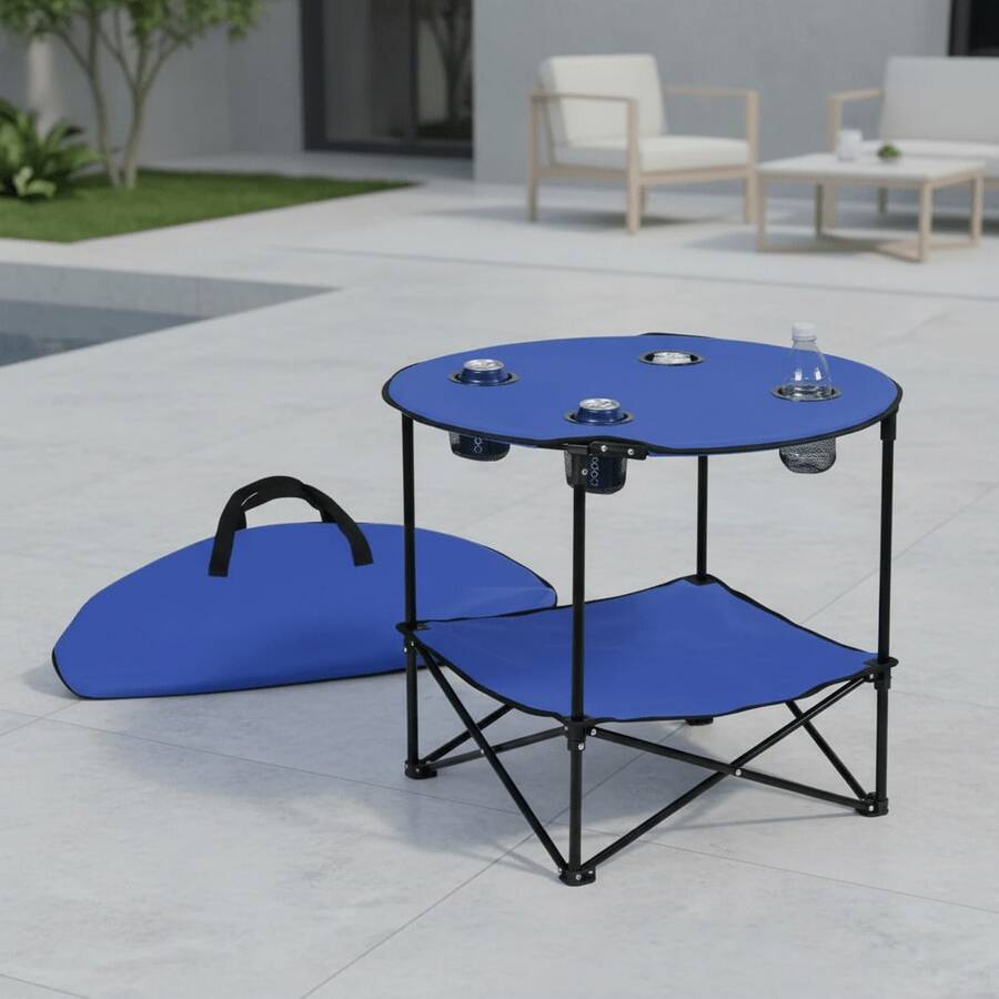 Outdoor Table - Blue - View 1