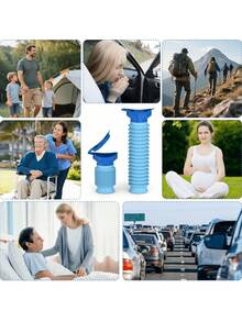 750ml Portable Foldable Unisex Urinal, Foldable Emergency Toilet With Female Urination Device, Leak-Proof Odorless Travel Urine Bottle, Suitable For Camping, Hiking, Traffic Jams, Adjustable Emergency Urine Bottle, Unisex Car Portable Toilet, Retractable Personal Mobile Toilet, Urine Bottle - View 7