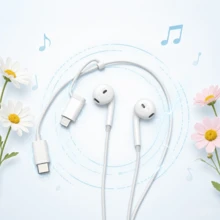 2合1有線耳機，適合舊版iOS用戶升級至iOS 15/16系列，配備Type-C介面。內建麥克風與音量控制耳機，相容於iOS 17/16/15/14/13/12/11/XR/XS/X/8/7 - 查看 5