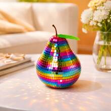 Disco Fruit Decorative Mirror Ball Pear-Shaped Tomato Figurine, Suitable For Home Dining Table Party Display - Multicolor - View 10