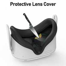 Silicone Face Pad With Lens Protector For MetaQuest 2/Quest 3/Quest 3s Standard Face Interface, VR Face Mask, Quest 2 Accessory, Silicone Cover Only - View 6