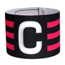 1pc Durable Football Captain Armband, Multi-Color Options, Elastic & Abrasion-Resistant, Adjustable Nylon Strap, 3-Stripe Letter C Armband - For Match & Training, Exclusive For Football Team Captain - Three-stripe C Armband - View 11