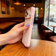 DECOPHONE Pink Frame Transparent Phone Case, Shockproof Full Coverage Protective Cover Compatible With Apple 17, 17 Pro, 17 Pro Max, 16, 16 Pro, 16 Plus, 16 Pro Max, 15 Pro, 15 Pro Max - Pink - View 10