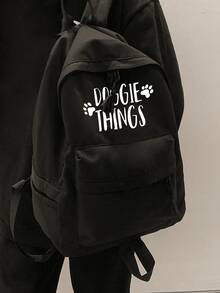 3PCS Minimalist Backpack Set -- Multifunctional Unisex College Style Backpack; Large Capacity Durable Wear-Resistant Nylon Travel Bag, Fashionable Versatile Backpack, Suitable For Girls And Women - Multicolor - View 1