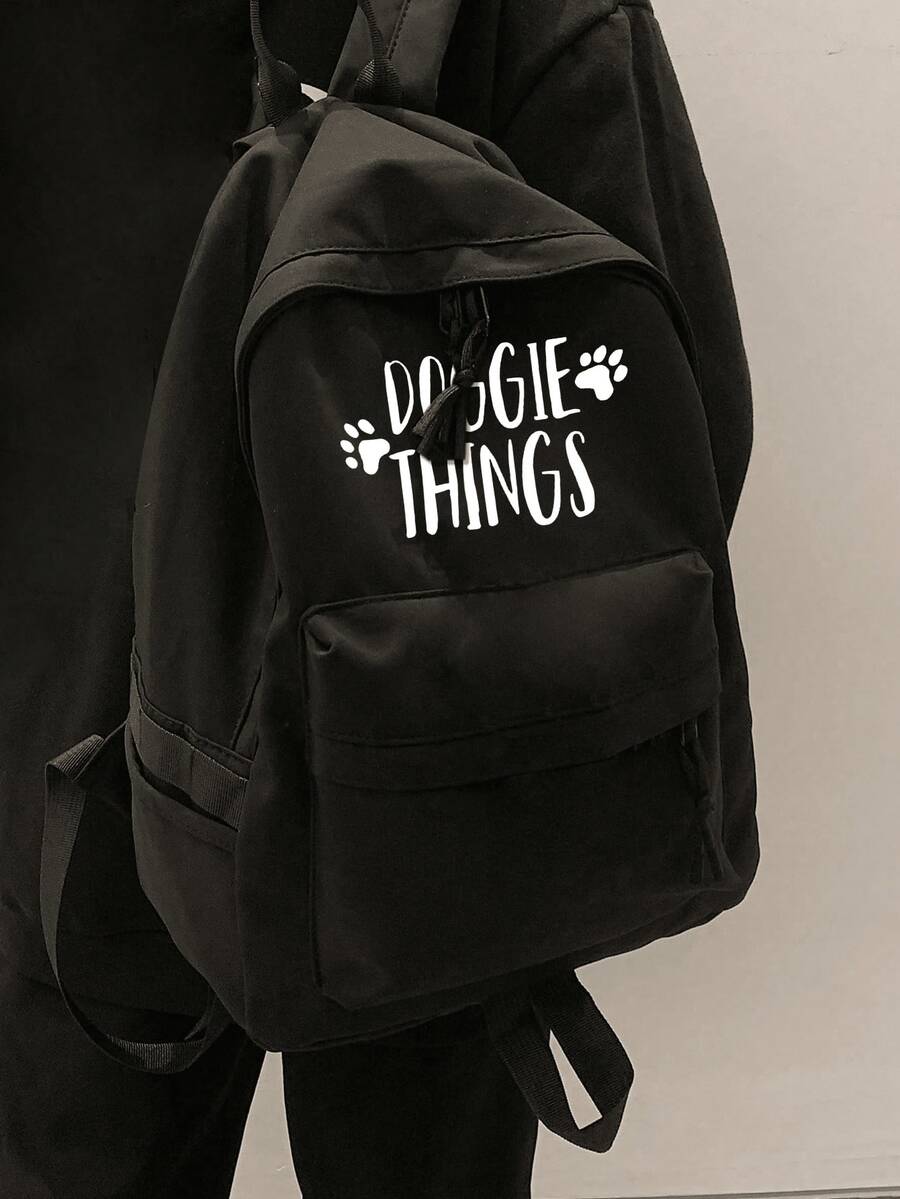 3PCS Minimalist Backpack Set -- Multifunctional Unisex College Style Backpack; Large Capacity Durable Wear-Resistant Nylon Travel Bag, Fashionable Versatile Backpack, Suitable For Girls And Women - Multicolor - View 1