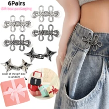 4Paare/6Paare Vier-Spitzen-Stern-Taillenschnalle ohne Nähen + Cut Out-Vierblatt-Kleeblatt-Taillenschnalle Geschenkbox-Verpackung, keine Nadel und Faden nötig, kein Lochstanzen nötig, Taillenbund einfach mit einer Klammer festziehen, wiederverwendbar, leicht zu entfernen, kompatibel mit Jeans, Freizeithosen, Cargohosen und anderen Hosenstilen - Mehrfarbig - Übersicht 17