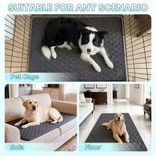 2026 Upgraded, Extra Large Summer Pet Cat Dog Cooling Mat, Moisture-Wicking Fabric, Breathable Mesh, Polyester - Keeps Your Cats And Dogs Cool All Summer, Suitable For Small, Medium And Large Pets - Black - View 9