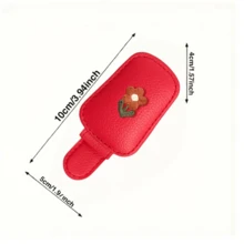 Fashionable Eyeglass Holder Clip, Embroidered Floral Design, Creative Car Visor Clip, Multi-Functional Ticket Clip, Bill And Card Organizer, Car Interior Eyewear Storage, Fun Decorative Accessory, Convenient Eyeglass Holder, Elegant Car Accessory, Summer Travel Essential - Multiple Styles - View 6