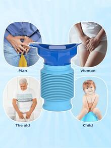 750ml Portable Foldable Unisex Urinal, Foldable Emergency Toilet With Female Urination Device, Leak-Proof Odorless Travel Urine Bottle, Suitable For Camping, Hiking, Traffic Jams, Adjustable Emergency Urine Bottle, Unisex Car Portable Toilet, Retractable Personal Mobile Toilet, Urine Bottle - View 6