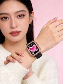 Redmi Watch 5 Active 亮鑽 PC 緩衝保護殼，水晶閃亮水鑽智慧手錶配件，中性款 - Redmi Watch 5 Active - 查看 3